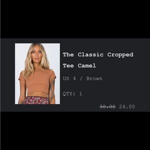 Princess Polly Cropped Tee